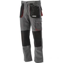 Pantaloni Da Lavoro Dan Grigio/rosso Taglia Xxl