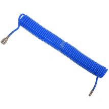 Druckluft Spiralschlauch Pressluftschlauch Polyurethan pu mit 1/4' Schnellkupplung 5m bis 15m innenØ: 5,5mm bis Ø8mm +10m innen Ø5.5mm außen Ø8mm