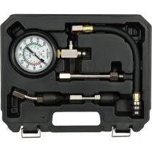 Kompresionsdruckmesser Set – 5-teilig – 300 psi (21 bar) – Gummispitzen für Zündkerzenstecker – Tragkoffer