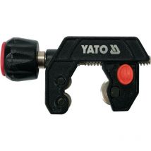 Bricoline - Yato, modelo YT-22341, Cortatubos ajustable para cobre 3-28 mm, herramienta profesional de aluminio, ideal para cortar tubos de cobre con