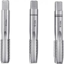 Professional hand tap set 3pcs metric sizes M7 pitch 1.0 - Yato