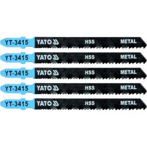 Yato - professional jigsaw blades 5 pcs t fitting for aluminium & steel (YT-3415)