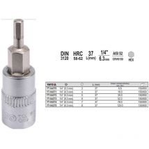 Yato YT-04372 - socket bit hex 1/4 5 mm L37 mm