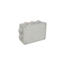 Solera - Ybox' oberflächenwasserdichte Anschlussdose mit 8 Konen und Blindabdeckung IP55/IK08 16,1x12x7,5cm graue Farbe