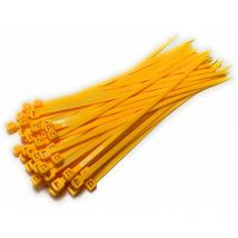 Yellow Cable Ties Zip Straps 2.5.0mmx160mm x100 - Yellow