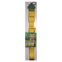 Friskies - Collar para perros amarillo - Talla ml 35-55cm - Código qr Purina