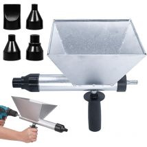 Yidomde - groofoo Pistolet Joint Électrique Portable avec 4 Embouts, Pistolet Ciment en Acier Inoxydable, Sans Perceuse Électrique, Jointoyeuse pour