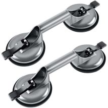 2 X Ventouse Double 100kg, Aluminium Ventouse De Manutention 120mm Ventouses De Vitrier - Ymyny