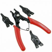 Ymyny - 4 in 1 Interchangeable Circlip Pliers, Multifunctional Pliers, Internal External Snap Ring Removal Tool