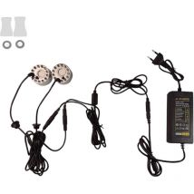 Alimentation + 2 nébuliseurs pour aquarium, bassin, machine à brouillard, humidificateur, décoration pour fontaine, bassin, aquarium. - Ymyny