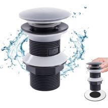 Bonde de lavabo escamotable sans trou de vidange, kit de vidange et de trop-plein de baignoire, kit de remplacement de bonde de baignoire à pointe en