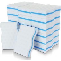 Ponges magiques, lot de 24 éponges de nettoyage en mélamine super épaisses – Gomme magique pour salle de bain, piscine, cuisine, sol, mur (sans