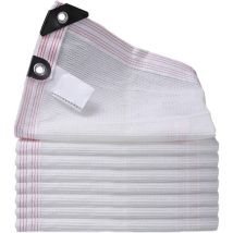 Filet d'ombrage anti-chaleur pour pergola, serre, jardin, grange, voile d'ombrage rectangulaire disponible en différentes tailles, blanc (taille : 3