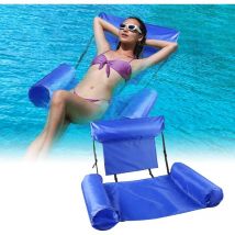 Hamac gonflable pour piscine, hamac flottant 4 en 1, chaise gonflable, matelas gonflable pour adultes, avec pompe à air manuelle, convient pour les