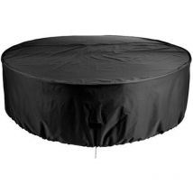 Ymyny - Housse de mobilier de jardin, housse de table de jardin ronde imperméable et durable, housse de protection pour meubles de patio extérieur,