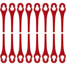 Ymyny - Lot de 100 lames de rechange en plastique pour coupe-bordures lidl Florabest – longueur 8,3 cm