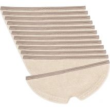 Lot de 12 chiffons de nettoyage pour aspirateur robot Roborock Q7 Max S6 MaxV S5 S50 S51 S55 S6 S5 Max Q7 Max Plus / Q7 Max+, accessoires de rechange