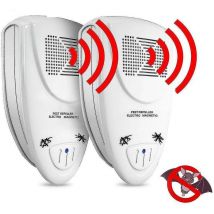 Ymyny - Lot de 2 répulsifs à ultrasons pour chauves-souris – Débarrassez-vous des chauves-souris en 72 heures