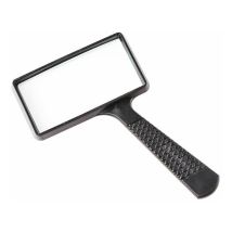 Ymyny - Loupe portable 10X, loupe rectangulaire, lentille en verre résistant aux rayures pour personnes âgées, lecture, loisirs, réparation,
