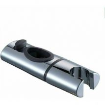 Ymyny - Support de pommeau de douche en abs chromé, clip sur tige de douche, rotation à 360 degrés, pour salle de bain ovale.