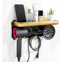 Support de sèche-cheveux grand support mural en métal pour sèche-cheveux Dyson support de sèche-cheveux et accessoires support de sèche-cheveux