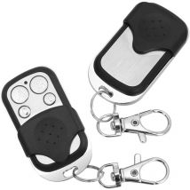 Ymyny - Télécommande de portail universelle, lot de 2 porte-clés sans fil universel pour porte de garage, télécommande 433 MHz, clé clone 4 boutons