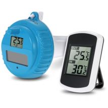 Ymyny - Thermomètre de piscine sans fil, thermomètre de piscine flottant avec écran lcd, mesure de la température de l'eau, spas, jacuzzis, aquarium,