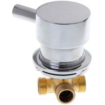 Flyme - ymyny Thermostatic Shower Mixer, Hot Cold Water Mixer Tap for Bathroom, G1/2 Thermostatic Mixer Two in One Out Shower Room Faucet