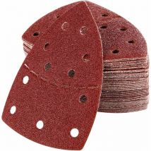 Triangles de ponçage, papier de verre pour Bosch psm 100A, psm 160, psm 200 aes, psm 18, pda 180, psm 160 a/psm 80/PRIO, 105 mm x 152 mm, 60 pièces,