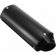 Tuyau d'échappement de silencieux en aluminium id 28mm pour 90cc 110cc 125cc 150cc 4 temps noir (noir, 1x) - Ymyny