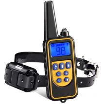 Ymyny Wiederaufladbares Hundetrainingshalsband, 800 m Reichweite, mit Vibration, Ton, statischem Schock und Lichtmodus, IPX67 wasserdicht, geeignet