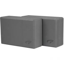 Avento - Yoga Block - Set mit 2 Stück - Grau