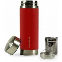 Teiera isotermica in Acciaio Inox, Dimensioni da 20 x 6 x 6 cm, di Colore Rosso, rif. 1405 - Yoko Design