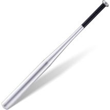 Yorking 32 Zoll Baseballschläger Mit Rutschfester Griff Aluminium Baseball Schläger Für Baseball Sport Schwarz (aluminium, Silber)