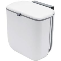 Yorking Bio-abfalleimer Mit Deckel, 10 L, Faltbarer Küchen-caddy Zum Aufhängen, Wandmontage Unter Der Spüle, Mülleimer Für Schranktür, Schrank, 