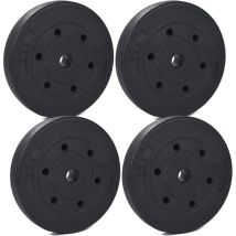 Yorking Gusseisen Für Heim- & Studio-krafttraining – 1" Loch, Gewicht Wählbar 5kg, 10kg Oder 15kg, Ideal Für Bankdrücken, Kniebeugen, Kreuzheben, 