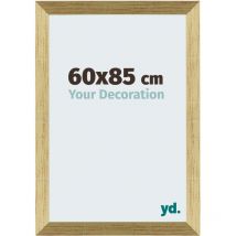 Your Decoration - 60x85 cm - Cadres Photo en MDF Avec Verre acrylique - Anti-Reflet - Excellente Qualité - Or Brillant - Cadre Decoration Murale