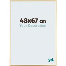 Your Decoration - 48x67 cm - Cadre Photo en Plastique Avec Verre acrylique - Anti-Reflet - Excellente Qualité - Or - Cadre Decoration Murale - Evry.