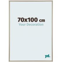Yd. - Your Decoration - 70x100 cm - Cadres Photos en Plastique Avec Verre Plexiglas - Excellente Qualité -Champagne - Cadre Decoration Murale