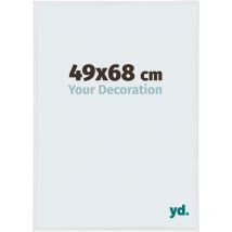 Your Decoration - 49x68 cm - Cadres Photos en Plastique Avec Verre Plexiglas - Excellente Qualité -Blanc Brillant - Cadre Decoration Murale - Annecy.
