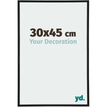 Your Decoration - 30x45 cm - Cadres Photos en Plastique Avec Verre Plexiglas - Excellente Qualité -Noir Mat - Cadre Decoration Murale - Annecy.