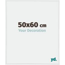 Your Decoration - 50x60 cm - Cadres Photos en Plastique Avec Verre Plexiglas - Excellente Qualité -Blanc Brillant - Cadre Decoration Murale - Annecy.