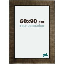 Yd. - Your Decoration - 60x90 cm - Cadres Photo en Bois Avec Verre acrylique - Anti-Reflet - Excellente Qualité - Champagne Brossé - Cadre Decoration