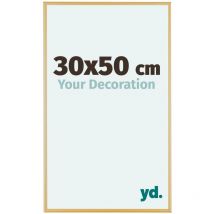 Your Decoration - 30x50 cm - Cadres Photos en Aluminium Avec Verre acrylique - Anti-Reflet - Excellente Qualité - Or Vintage - Cadre Decoration