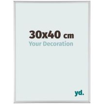Your Decoration - 30x40 cm - Cadres Photos en Aluminium Avec Verre acrylique - Anti-Reflet - Excellente Qualité - Argent Mat - Cadre Decoration