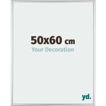 Your Decoration - 50x60 cm - Cadres Photos en Aluminium Avec Verre acrylique - Anti-Reflet - Excellente Qualité - Argent Brillant - Cadre Decoration
