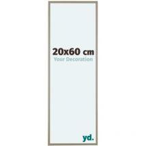 Your Decoration - 20x60 cm - Cadres Photos en Aluminium Avec Verre acrylique - Anti-Reflet - Excellente Qualité - Champagne - Cadre Decoration Murale