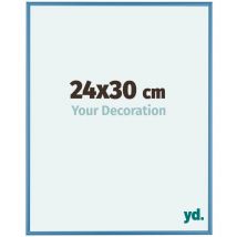 Your Decoration - 24x30 cm - Cadres Photos en Aluminium Avec Verre acrylique - Anti-Reflet - Excellente Qualité - Blue Acier - Cadre Decoration