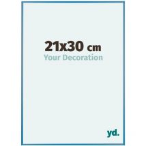 Your Decoration - 21x30 cm - Cadres Photos en Aluminium Avec Verre acrylique - Anti-Reflet - Excellente Qualité - Blue Acier - Cadre Decoration