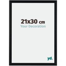 Your Decoration - 21x30 cm - Cadres Photos en Aluminium Avec acrylique - Anti-Reflet - Excellente Qualité - Noir Brossé - Cadre Decoration Murale